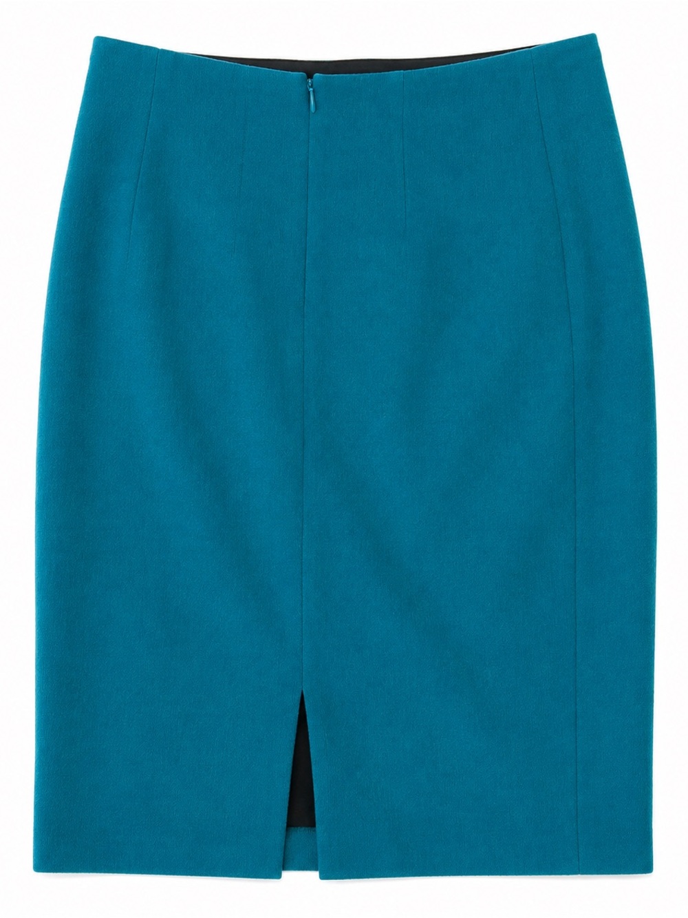 Kay Unger New York Women’s 6 Teal 100% Virgin Wool Pencil Skirt Lined Career - Picture 2 of 5
